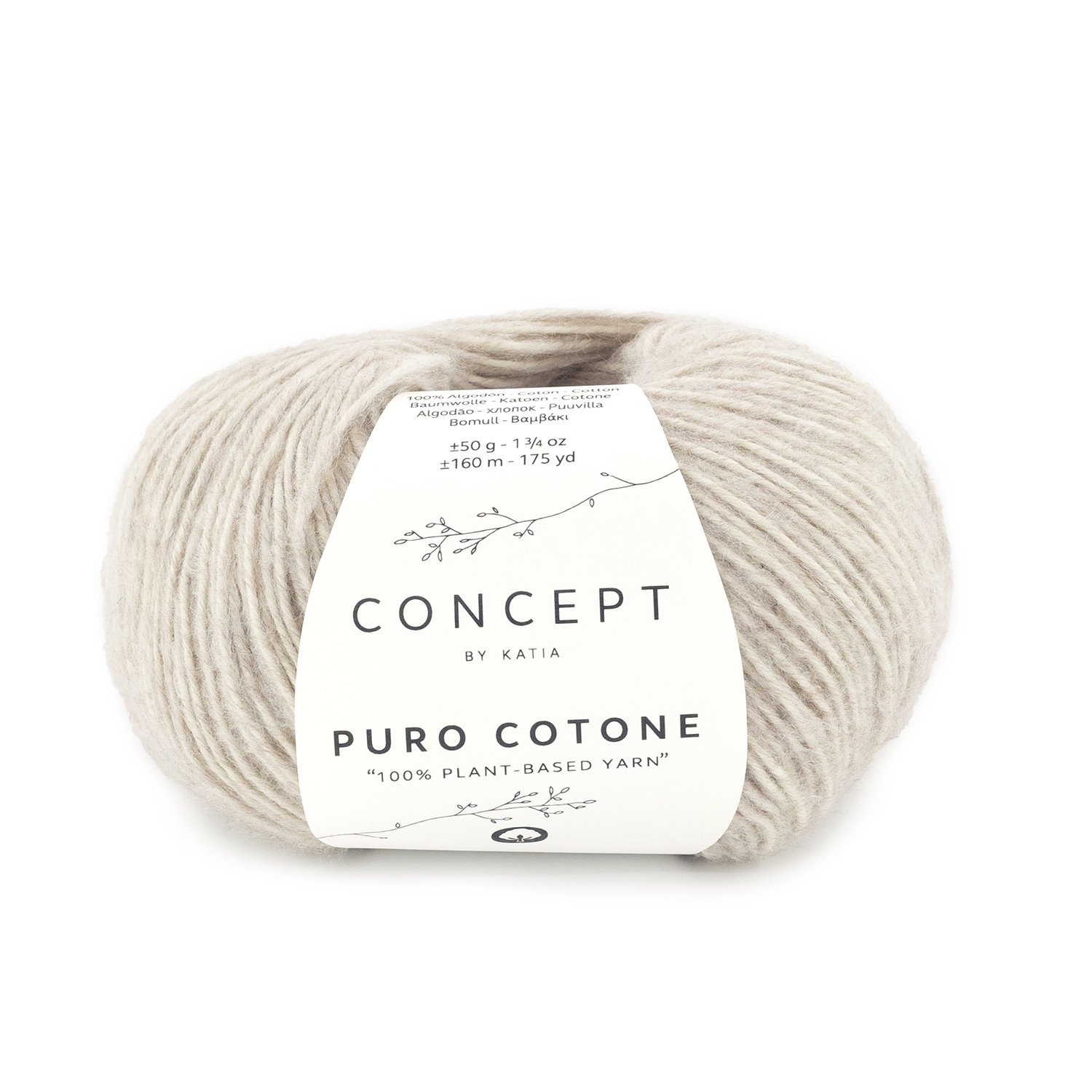 lana-hilo-purocotone-tejer-algodon-beige-all-seasons-katia-51-fhd Puro Cotone - Concept by Katia - Imagen 1