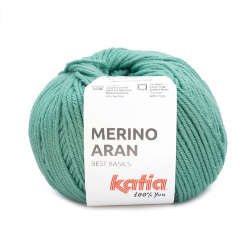 ovillo de merino aran merino superwash y acrílico color 103 malaquita