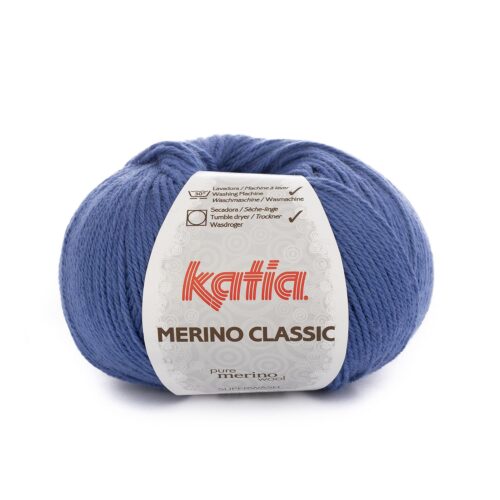 ovillo de merino classic merino superwash y acrílico color 45 azul