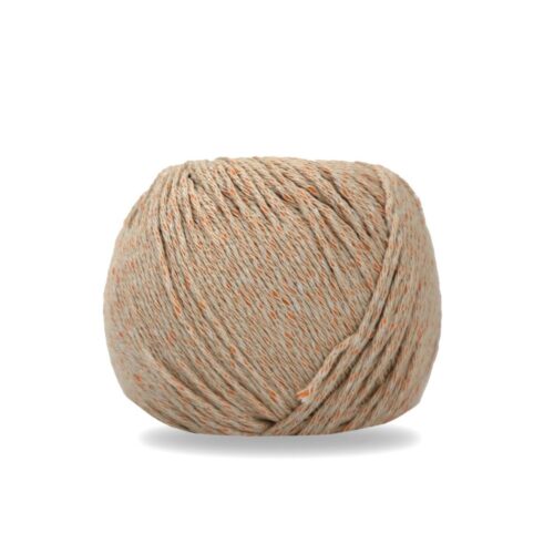 ovillo de algodón y poliéster para tejer prendas de primavera y verano y 50 gramos 100 metros de la marca rosas crafts y color 103
