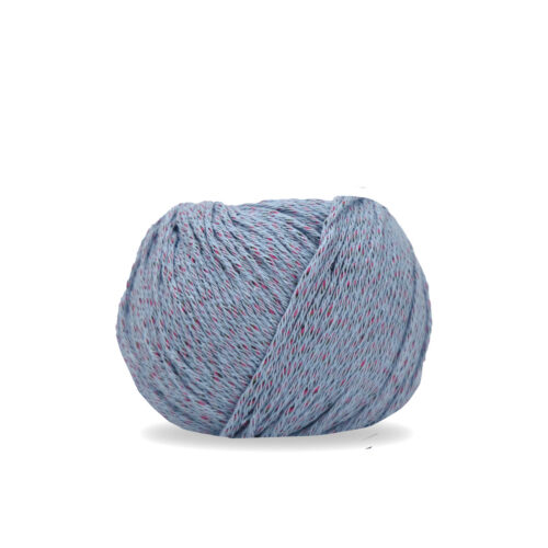 ovillo de algodón y poliéster para tejer prendas de primavera y verano y 50 gramos 100 metros de la marca rosas crafts y color 105