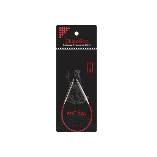 agujas circulares fijas de 23 cm de circunferencia de la marca Chiagoo especíales para calcetines, mangas y bebe
