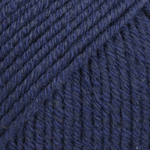 ovillo de lana merino y algodón de la marca drops y 110 metros y 50 gramos y color 08 azul merino