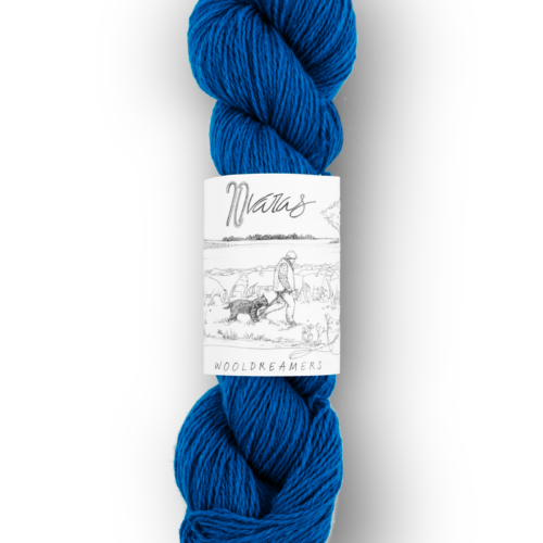 skein of Spanish transhumant wool 50 grams and 225 meters in Cobalt color