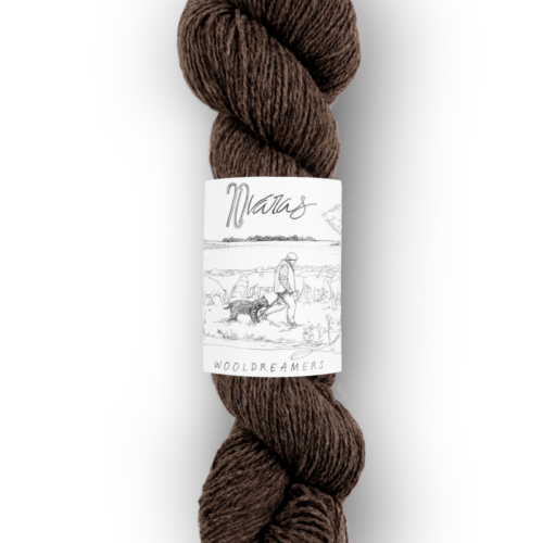 skein of Spanish transhumant wool 50 grams and 225 meters in Cocoa color