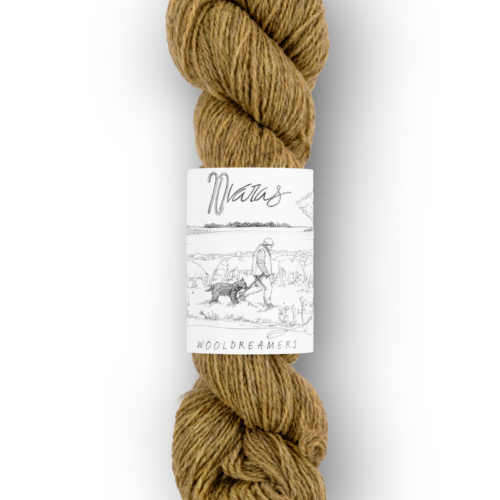 skein of Spanish transhumant wool 50 grams and 225 meters in Honey color