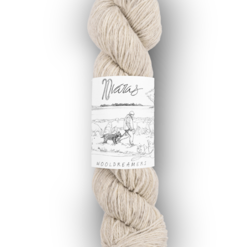 skein of Spanish transhumant wool 50 grams and 225 meters in Mist color