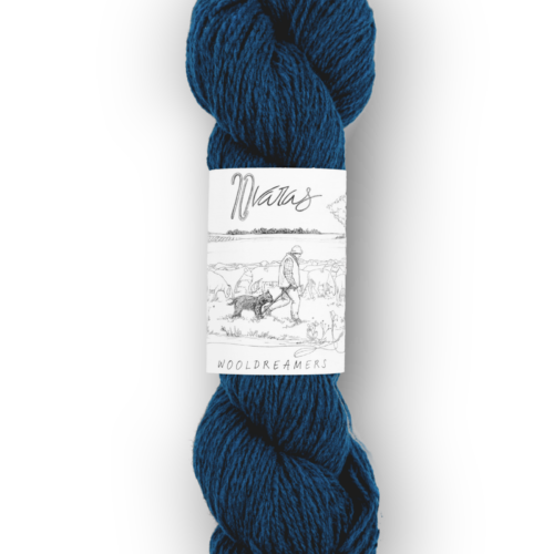 skein of Spanish transhumant wool 50 grams and 225 meters in Ocean color