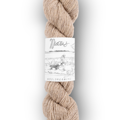 skein of Spanish transhumant wool 50 grams and 225 meters in Sahara color