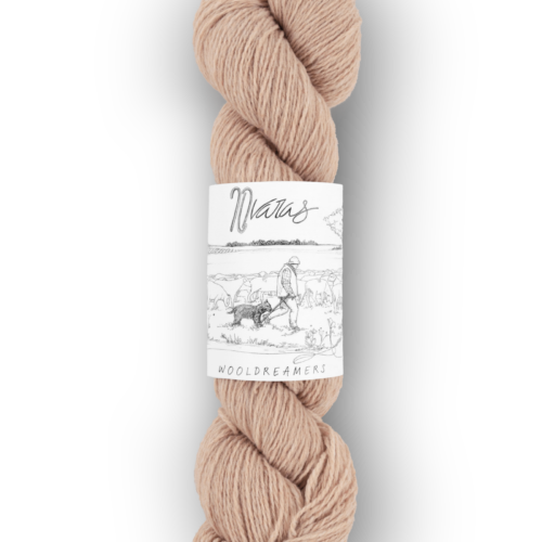 skein of Spanish transhumant wool 50 grams and 225 meters in Sesame color