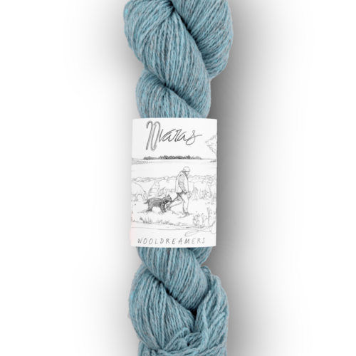 skein of Spanish transhumant wool 50 grams and 225 meters in Sky color