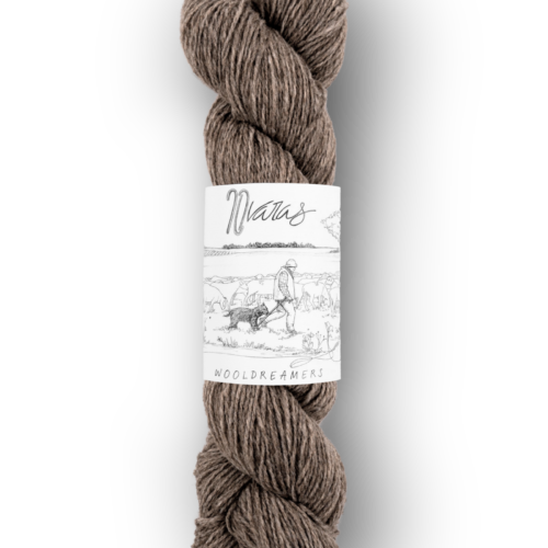skein of Spanish transhumant wool 50 grams and 225 meters in Terra color