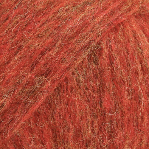 ovillo de lana, alpaca y poliamida de 50 gramas y 150 metros en grosor aran en color 13 cobrizo