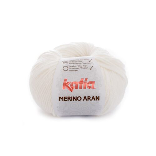 ovillo de merino aran merino superwash y acrílico color 3 crudo