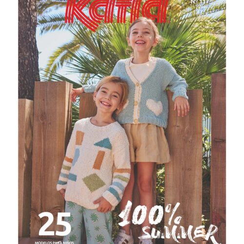 revista de patrones para tejer punto y ganchillo de niños para primavera y verano de la marca katia