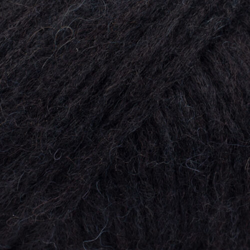 ovillo de lana, alpaca y poliamida de 50 gramas y 150 metros en grosor aran en color 31 negro