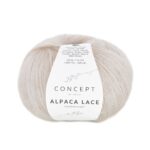 ovillo de lana alpaca lace de viscosa y superfine alpaca color 82 beige