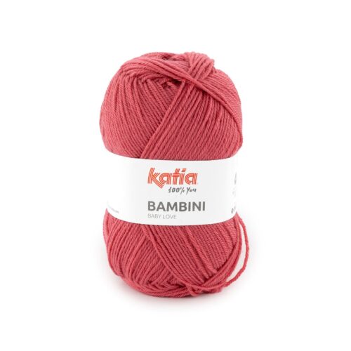 ovillo de lana bambini de lana y acrílico para tejer prendas de bebé en color 752 hibiscus