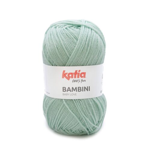 ovillo de lana bambini de lana y acrílico para tejer prendas de bebé en color 751 mint