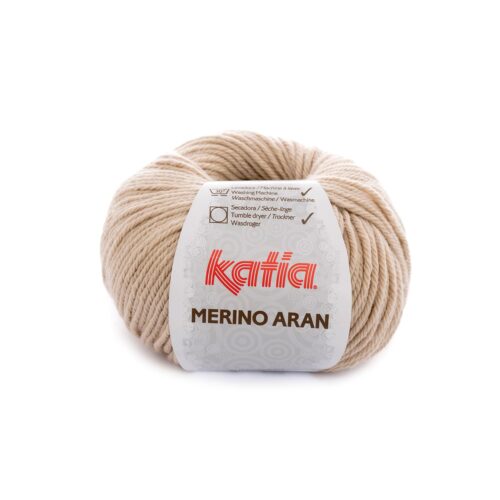 Lana merino aran superwash acrílico color 10 beige claro.