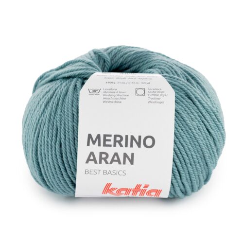 ovillo de merino aran merino superwash y acrílico color 114 petróleo