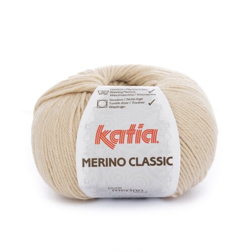 ovillo de merino classic merino superwash y acrílico color 10 beige muy claro