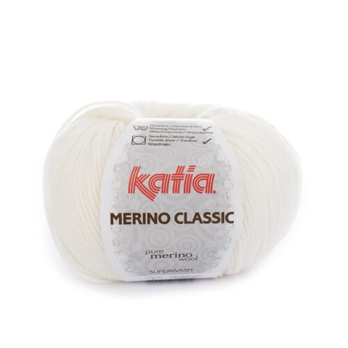ovillo de merino classic merino superwash y acrílico color 3 crudo
