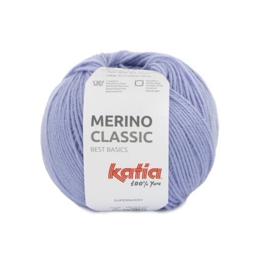 ovillo de merino classic merino superwash y acrílico color 99 malva claro