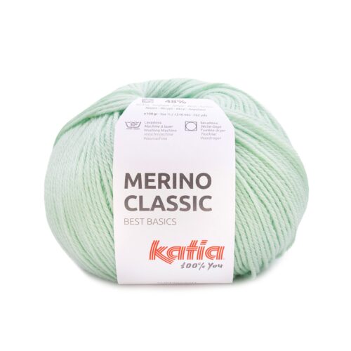 ovillo de merino classic merino superwash y acrílico color 103 mint