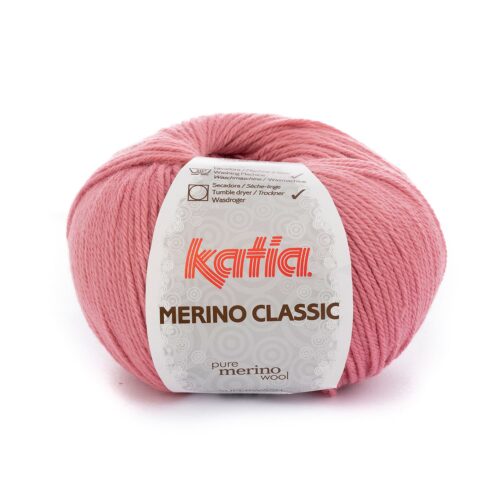 ovillo de merino classic merino superwash y acrílico color 26 rosa medio