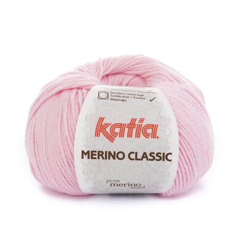 ovillo de merino classic merino superwash y acrílico color 25 rosa