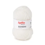 Ovillo de lana Bambini de Katia para tejer ropa de bebé