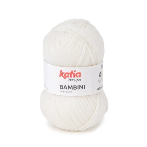 Ovillo de lana Bambini de Katia para tejer ropa de bebé