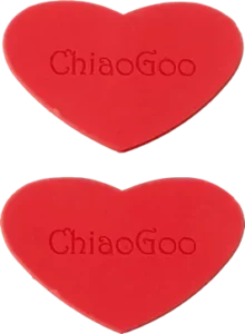 Pinzas de goma ChiaoGoo - corazones de goma para agujas intercambiables
